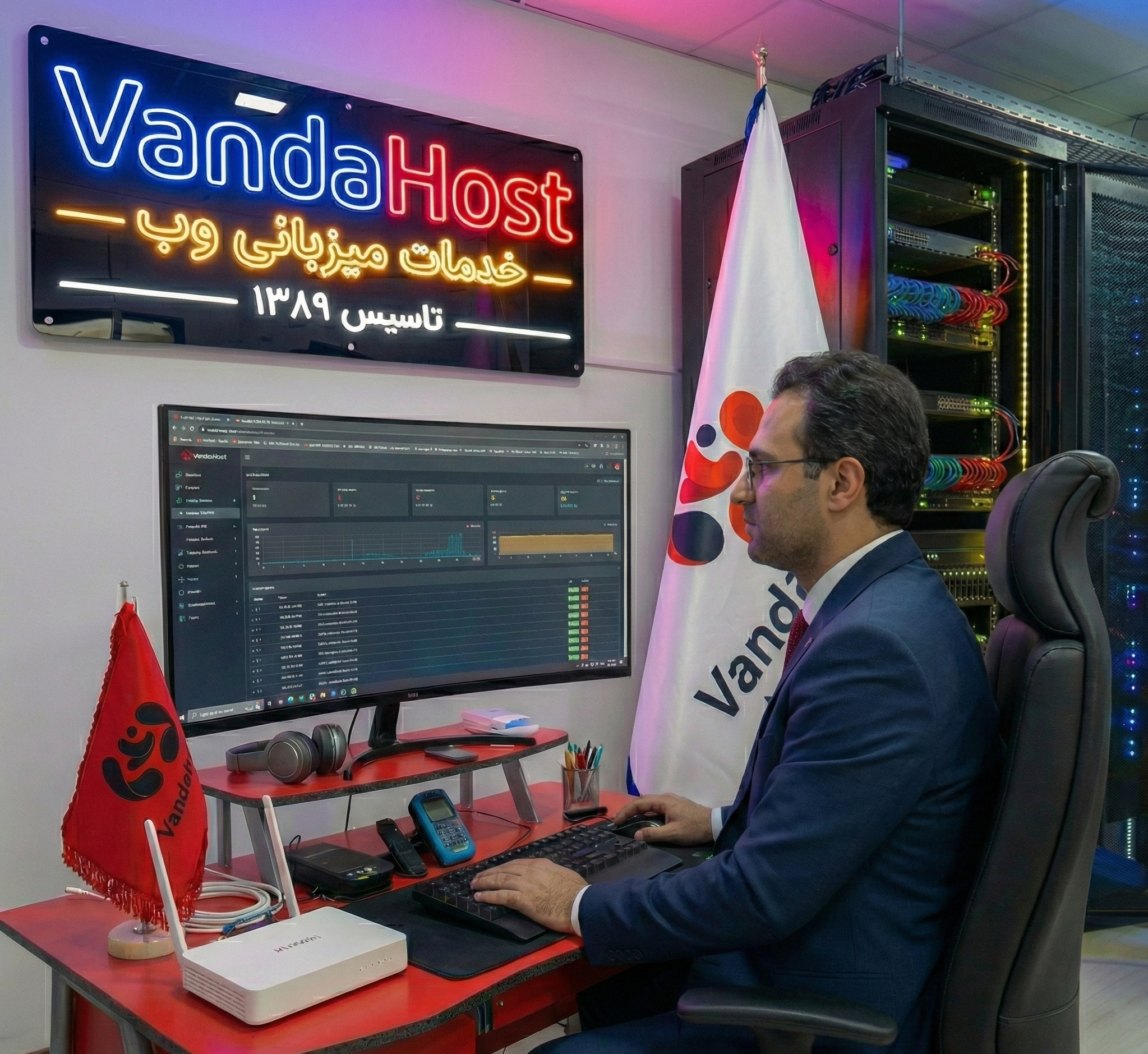 مدیریت و مانیتورینگ سرورهای ونداهاست